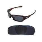 NEW POLARIZED BLACK REPLACEMENT LENS FOR OAKLEY SLIVER STEALTH SUNGLASSES