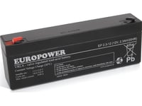 Europower Batteri 12V 2,3Ah Agm Europower Ep2.3-12