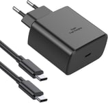 45w Chargeur Usb C Charge Rapide Pour Samsung Galaxy S24 Ultra S24+ S23 S22 S21 S20 Fe Note A54 A53 A40 A14, Chargeur Ultra Rapide Samsung Prise Chargeur Type C Adaptateur Secteur Usb C Avec 2m Câble