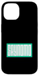 Coque pour iPhone 14 Sarcelle Aqua Saynomo (Say No More) Bleu sarcelle Aqua Graphic