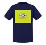 T-Shirt Enfant Bob L Eponge Spongebob Squarepants Carre Jaune