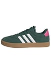 adidas Femme VL Court 3.0 Shoes Chaussures, Collegiate Green/Cloud White/Pulse Magenta, 42 2/3 EU