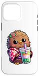 iPhone 16 Pro Max Kiwi Bird Drinking Bubble Tea Japanese Kimono Case