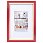 walther Design Photo Frame Red 50 x 70 cm with PassepArtout, Chalet Design Frame EL070R