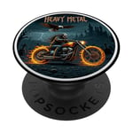 Heavy Metal Thrash Hard Rock Horreur Rocker Tenue moto PopSockets PopGrip Adhésif