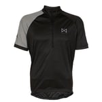 Merlin Wear Fade Short Sleeve Cycling Jersey - Black / Grey Medium Black/Grey