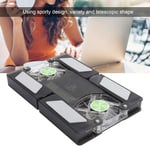 Laptop Cooler Pad Dual Fan Light Emitting Notebook Speaker Foldable Coolin Set