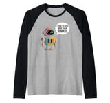 I talk to robots more than human Fun AI Machine Learning Raglan Baseball Tee