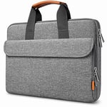 Inateck 13.3 Inch Laptop Briefcase Sleeve Compatible with MacBook Air 13 2012-2021, MacBook M1, MacBook Pro 13 2012-2021, Surface Pro X/7/6/5/4/3, MateBook D14 - Grey