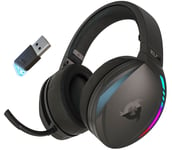 KLIM Panther - Casque Gamer sans fil pour PS4 PS5 Switch PC + Faible latence + Casque Gaming Bluetooth 3D Surround + RGB