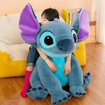 2024 Giant Big Lilo och Stitch Plyschleksak Cartoon Kawaii Djurpar Sovpåse Mjukt Material Leksak för Barn Present Stitch Stitch 80 cm