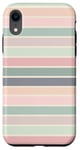 Coque pour iPhone XR Fard à joues Boho Pastel Desert, rose corail, sauge, vert, gris