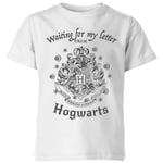 T-Shirt Enfant J'attends Ma Lettre de Poudlard - Harry Potter - Blanc - 3-4 ans