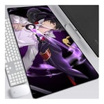 ITBT Hitman Reborn Tapis de Souris XL 700x300mm Hydrorésistant Anime Mouse Pad Grand Tapis de Souris Gamer avec Base en Caoutchouc Anti-Glissant Surface Texturée pour Ordinateur et PC,F