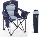 LET'S CAMP Camping Chair Folding Oversized Fishing Chair with Drink Holders Coo