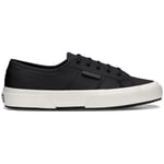 Superga 2750 Tumbled Leather Shoe Black