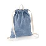 Bag Base Denim Gymsack - ryggsäck - Denim Blue - One Size