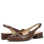 Naturalizer Women's Court Shoes - Lindsey Slingback, Brown Croc Leather, UK 9, Medium Fit