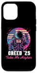 Coque pour iPhone 15 Creed '25 Take Me Higher Astronaute américain pour hommes, femmes, enfants