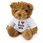 NEW - I LOVE WHOLE MILK - Teddy Bear - Cute Cuddly Soft Adorable - Gift Present