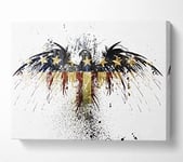 American Eagle 2 Canvas Print Wall Art - Large 26 x 40 Inches