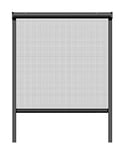 Schellenberg 70895 160 x 160 cm, Anthracite Moustiquaire fenetre Enroulable Fibre de Verre avec Cadre en Aluminium