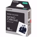 Fujifilm Instax Film Square Monochrom 10 bilder, Sort/hvit til Fuji Instax SQ