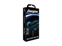 Energizer Hc304a, Usb 3.2 Gen 1 (3.1 Gen 1) Type-C, Usb 2.0, Usb 3.2 Gen 1 (3.1 Gen 1) Type-A, 5000 Mbit/S, Svart, 0,1 M, 16,5 Mm