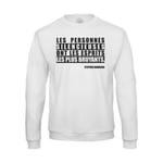 Sweat Shirt Homme Citations Célèbres Stephen Hawking Les Personnes Silencieuses Ont Les Esprits Les Plus Bruyants