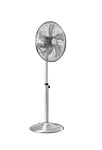 Daewoo 16 Inch Pedestal Fan Chrome With Acrylic Fans For A Quitter Operation, With Oscillation, Adjustable Height, Tilt Up And Down, 3 Speed Settings, Suitable For All Floor Types