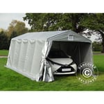 Tente Abri Voiture Garage pro 3,3x6x2,4m pe, Gris