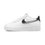 Nike Air Force 1 Big Kids' Shoes WHITE/BLACK, storlek 36½