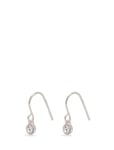 Lucia Recycled Crystal Earstuds Silver Pilgrim