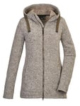 G.I.G.A. DX 42437-000 GW 72 WMN KNTFLC JCKT Veste polaire à capuche pour femme Marron olive Taille 38