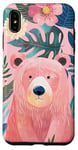 Coque pour iPhone XS Max Rose moderne Tropical Mama Bear Mama Bear Mignon Fleur Design pour