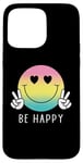 Coque pour iPhone 15 Pro Max Chemise Be Happy Heart Eyes Smile Face Peace Happy Face Love