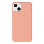 Coque silicone unie Mat Rose compatible Apple iPhone 13 - Neuf