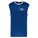 Supportershop Mixte France T-Shirt, Bleu Royal, XS EU