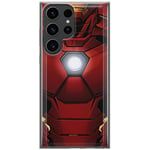 ERT GROUP mobile phone case for Samsung S23 ULTRA original and officially Licensed Marvel pattern Iron Man 020 optimally adapted to the shape of the mobile phone, case made of TPU