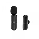 Trådlös lavaliermikrofon för iPhone iPad - Mini omnidirektionell kondensatormikrofon för videoinspelning för intervjupodcast Vlog YouTube
