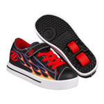 Snazzy Black/Yellow/Red/Flame Kids Heely X2 Shoe