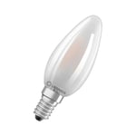 Ledvance - classic B25 ampoule led bougie mate 220-240 v 2,5 w 2700 k E14 250 lumen équivaut à 25 w 15 000 heures dimensions : 100