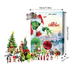 2024 Adventskalender Julkalender Blind Box 24-dagars Nedräkningskalender Blind Box Grinch E