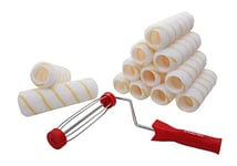 ProDec 9 inch x 1.75" 13 piece Hi-Performance Woven Paint Roller and Frame Set for A Smooth Finish Painting with Trade & DIY Emulsion Paints on Interior Walls and Ceilings, 9"