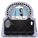 Coque Iphone 4 et 4S Capitonnée Noir Olivia à Paris