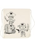 Creativ Company Color your own Cotton Gym Bag Pirates