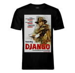 T-Shirt Homme Col Rond Django Vieille Affiche De Film Rétro Poster Cinéma Vintage Western