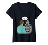 Womens Ai Human The Robots We're Here To Replace You V-Neck T-Shirt