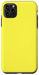 Coque pour iPhone 11 Pro Max Couleur jaune citron simple