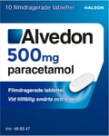 Alvedon, filmdragerad tablett 500 mg 10 st